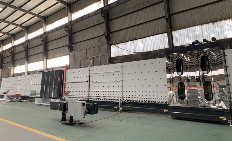 HH 2000 Kaca isolasi Lini Produksi Press Datar