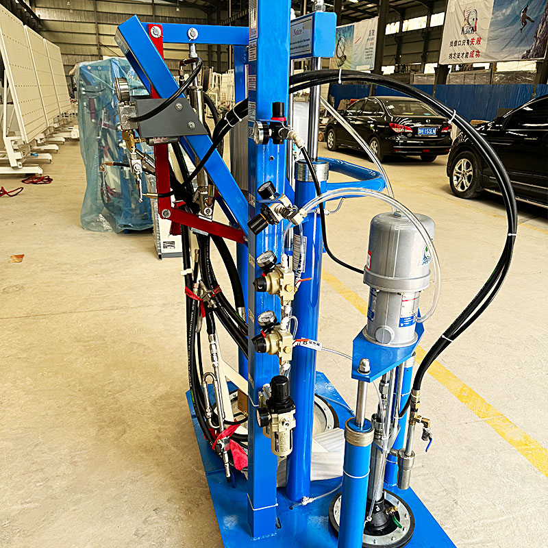 Máquina extrusora de selante de silicone de dois componentes