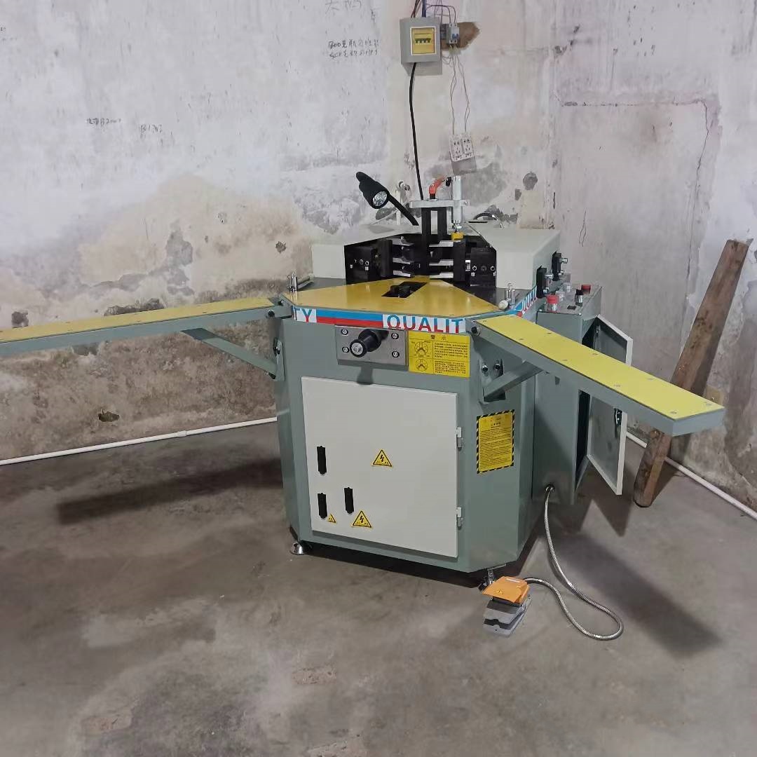 Máquina de crimpagem de canto de cabeça única pesada